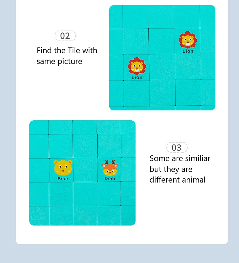 2in1 Animal Matching Game and Flying Chess