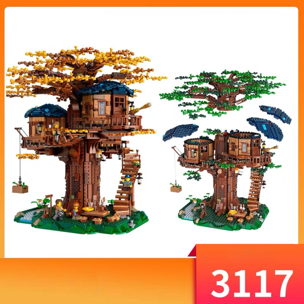 Building Block Tree Ideas Tree House Building Block 3117pcs – Boardgames and Puzzles