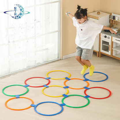 Jump Circle Rings Set 38cm 10Circles 10Connectors