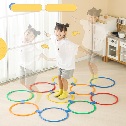 Jump Circle Rings Set 38cm 10Circles 10Connectors