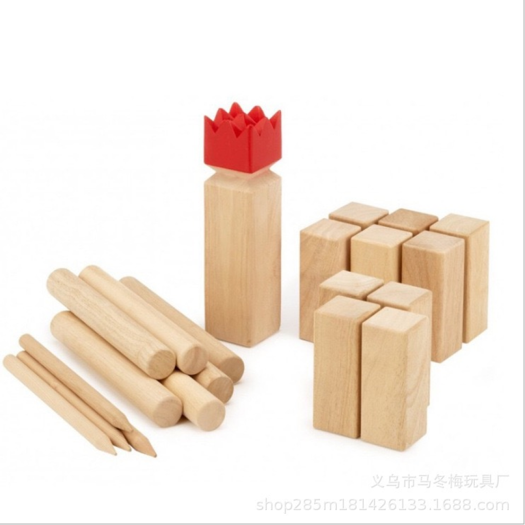 Kubb game set