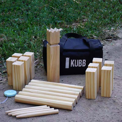 Kubb game set