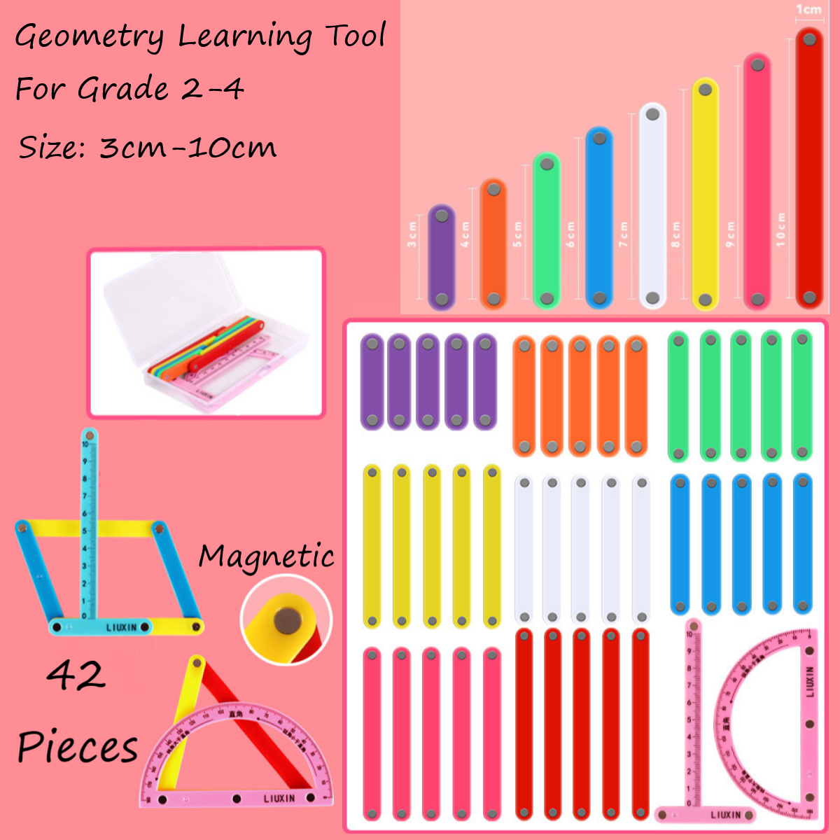 Geometry Class Tools Geometry Learning Tool For Grande 2 to 4 size 3cm to 10cm – Boardgames ...
