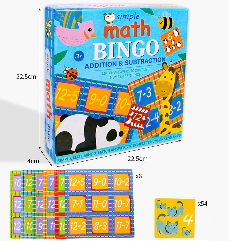 Math Bingo Game – Boardgames and Puzzles