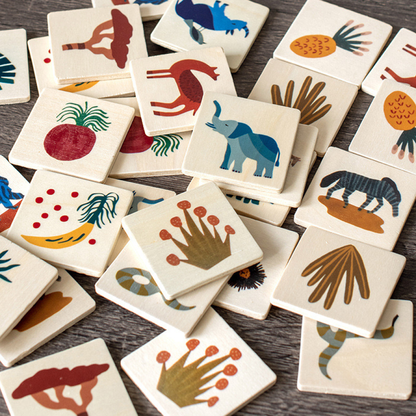 Memory Game Animals and Fruits