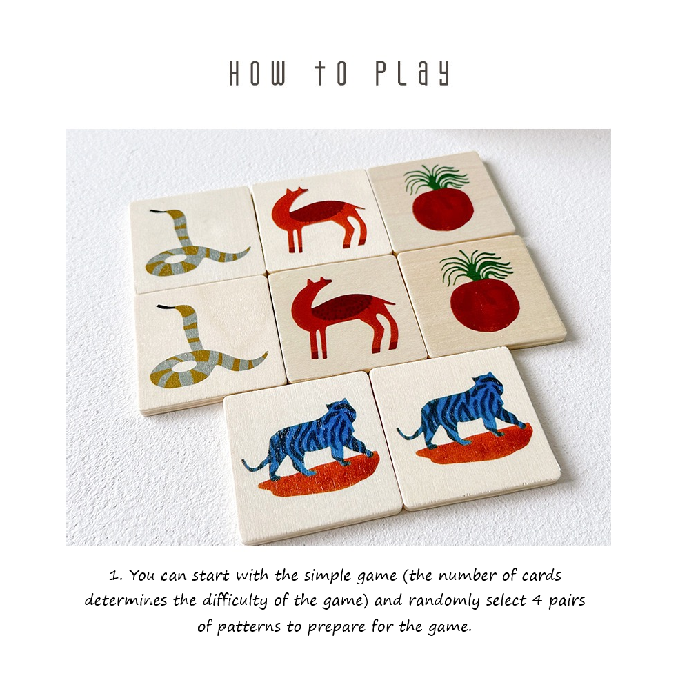 Memory Game Animals and Fruits