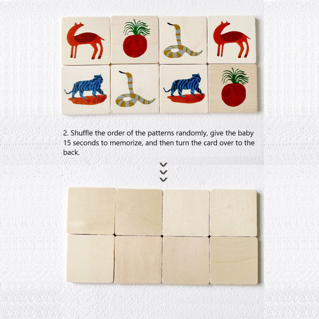 Memory Game Animals and Fruits