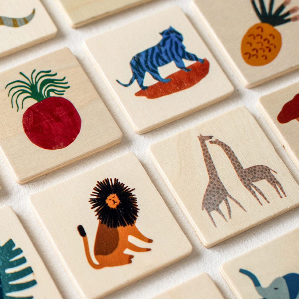 Memory Game Animals and Fruits