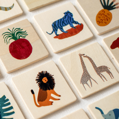 Memory Game Animals and Fruits