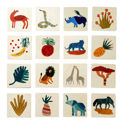 Memory Game Animals and Fruits