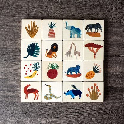 Memory Game Animals and Fruits