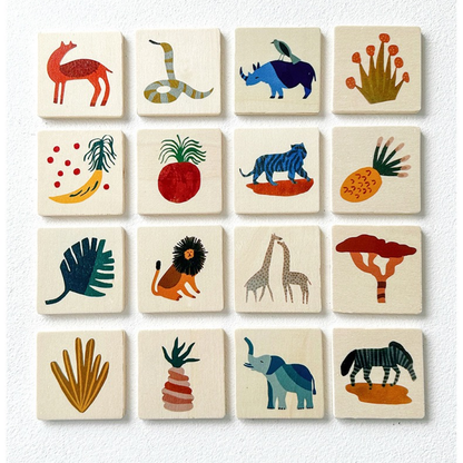 Memory Game Animals and Fruits