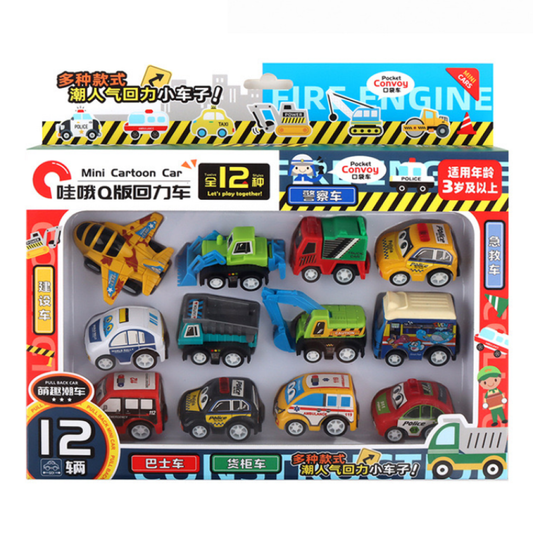 Mini Cartoon Car 12pcs