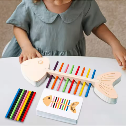 Montessori Fishbone Matching Toy