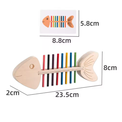 Montessori Fishbone Matching Toy