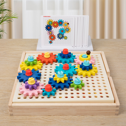 Montessori Gear Game Wooden Toys