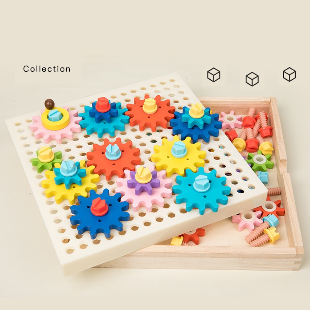 Montessori Gear Game Wooden Toys