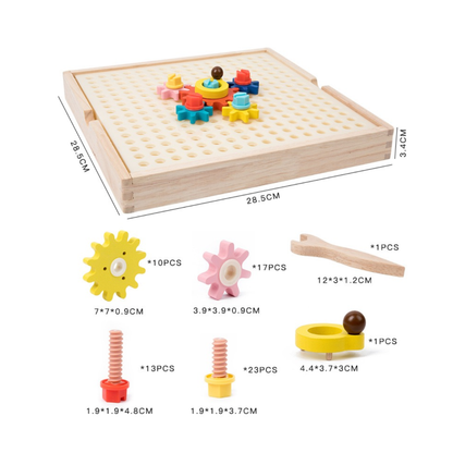 Montessori Gear Game Wooden Toys