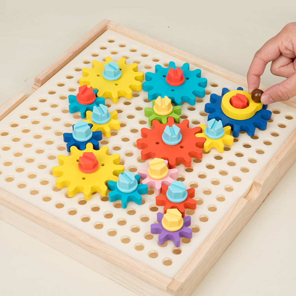 Montessori Gear Game Wooden Toys