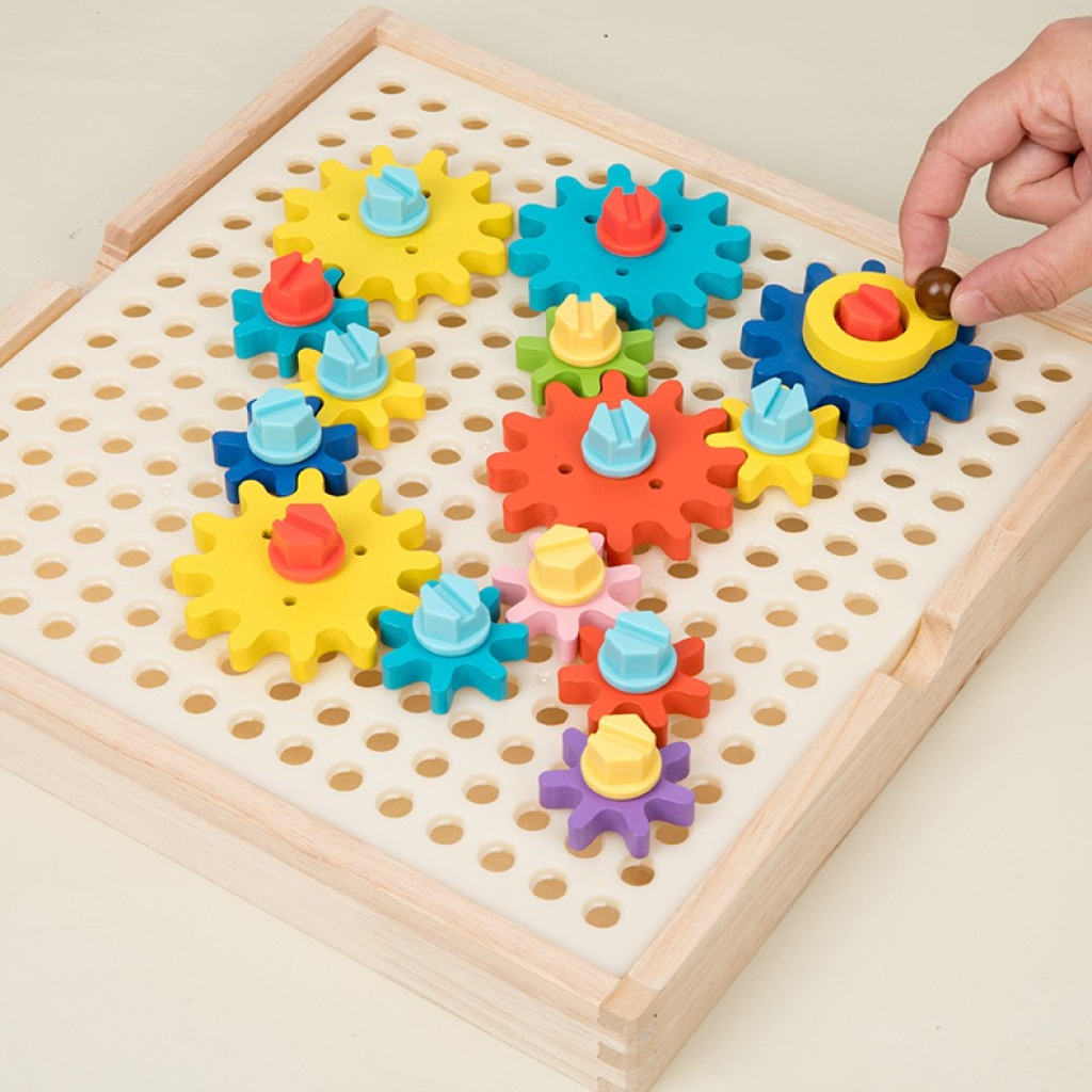 Montessori Gear Game Wooden Toys