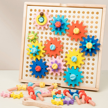 Montessori Gear Game Wooden Toys