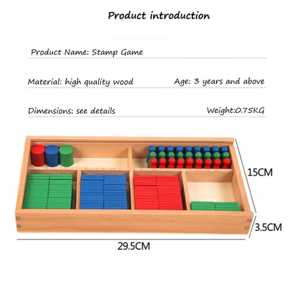 Montessori Materials Stamp Game