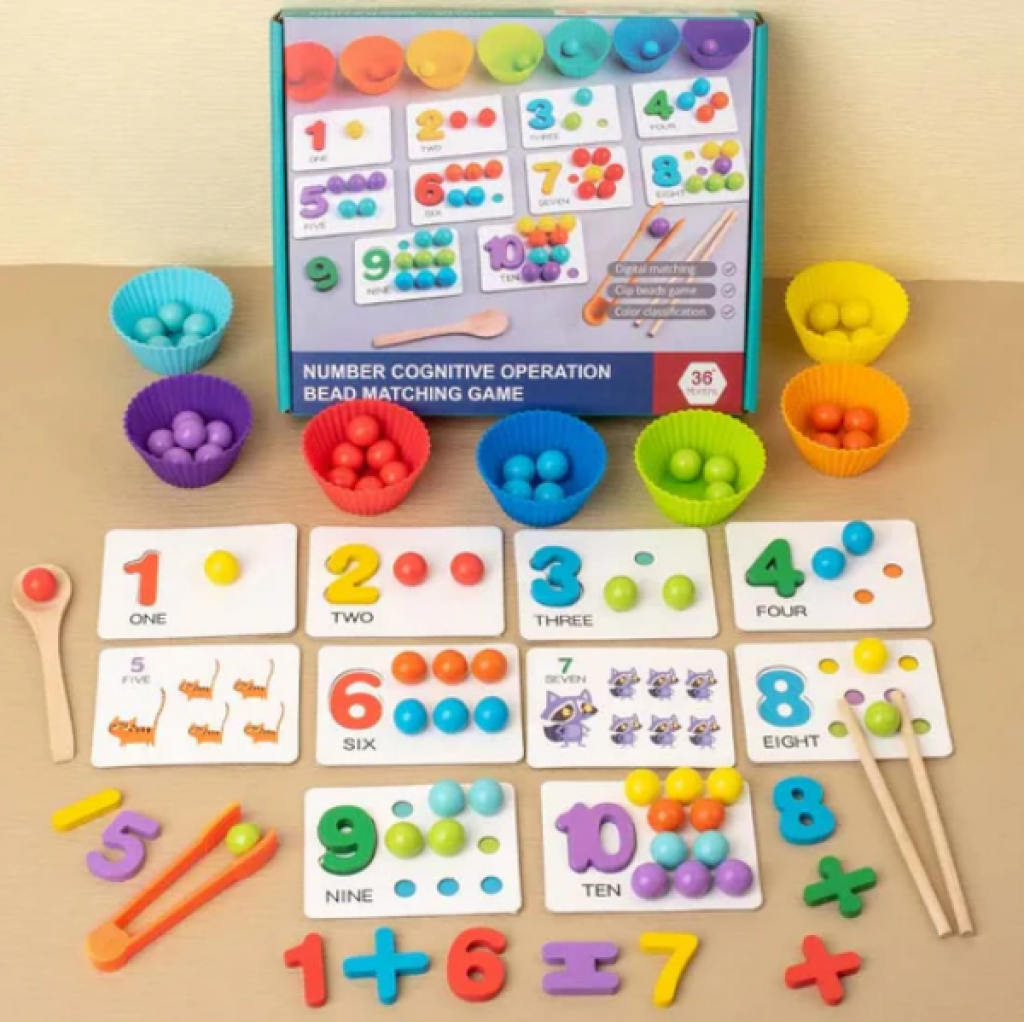 Number Cognitive Operation Bead Matching Game