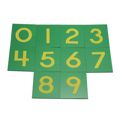 Montessori Sandpaper Numbers  Tracing Cards