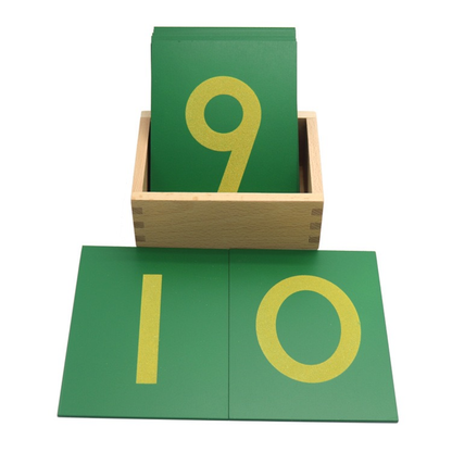 Montessori Sandpaper Numbers  Tracing Cards