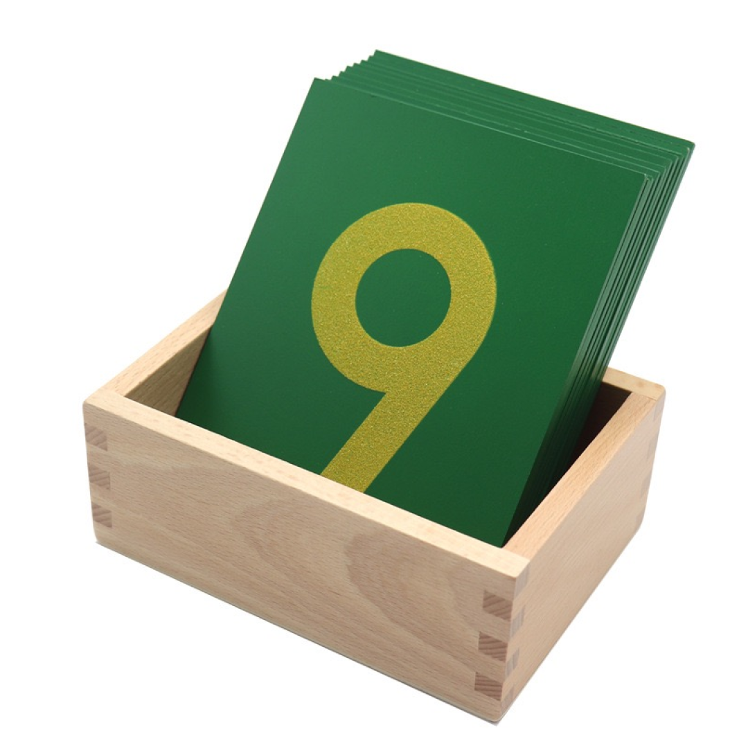 Montessori Sandpaper Numbers  Tracing Cards