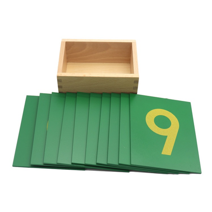 Montessori Sandpaper Numbers  Tracing Cards