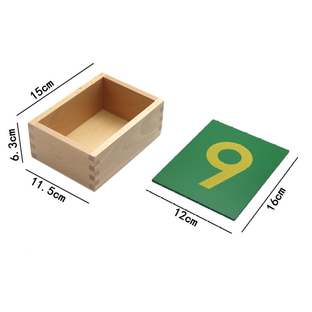 Montessori Sandpaper Numbers  Tracing Cards