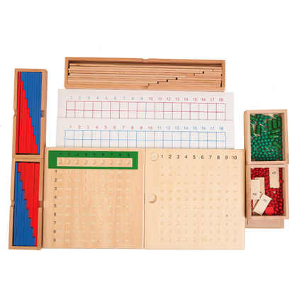 Wood Math Machine Wooden Multiplication, Division and Subtraction Math Learning Tools ...