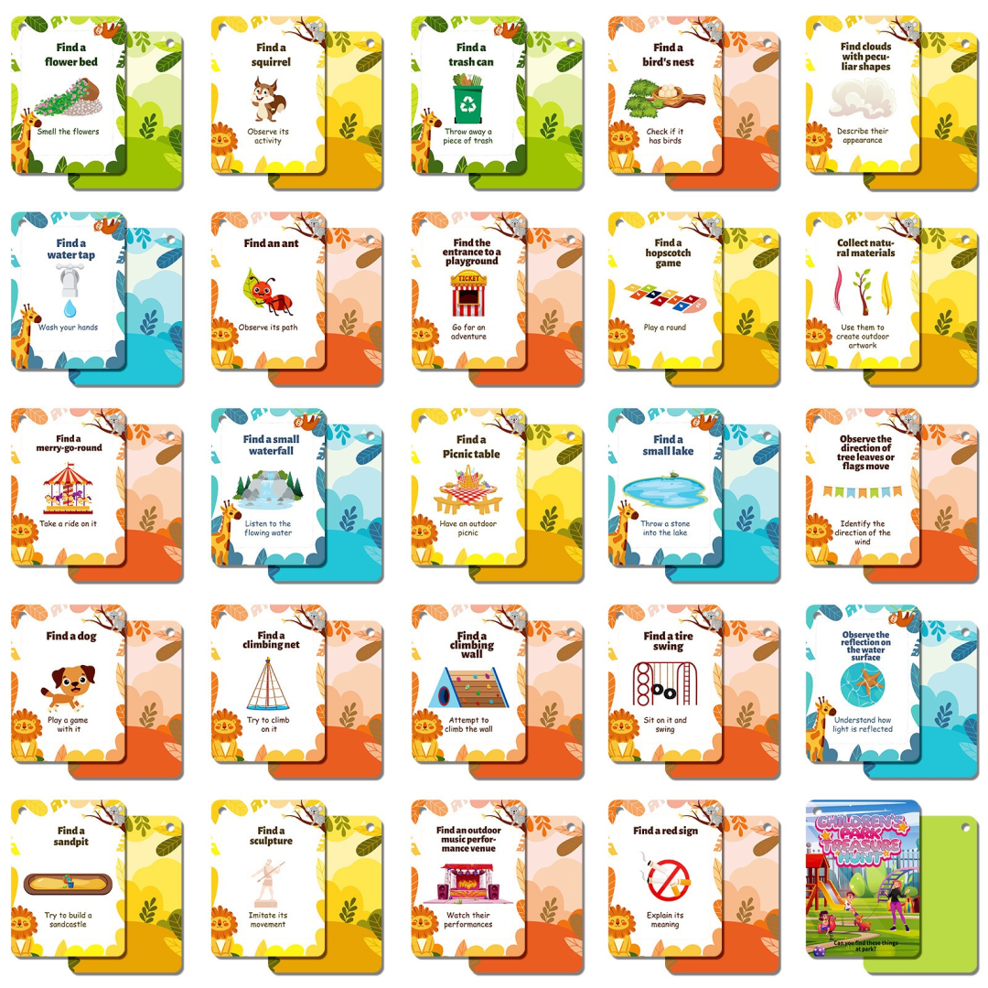 Children’s Park Treasure Hunt Cards
