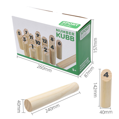 Wooden Number Kubb