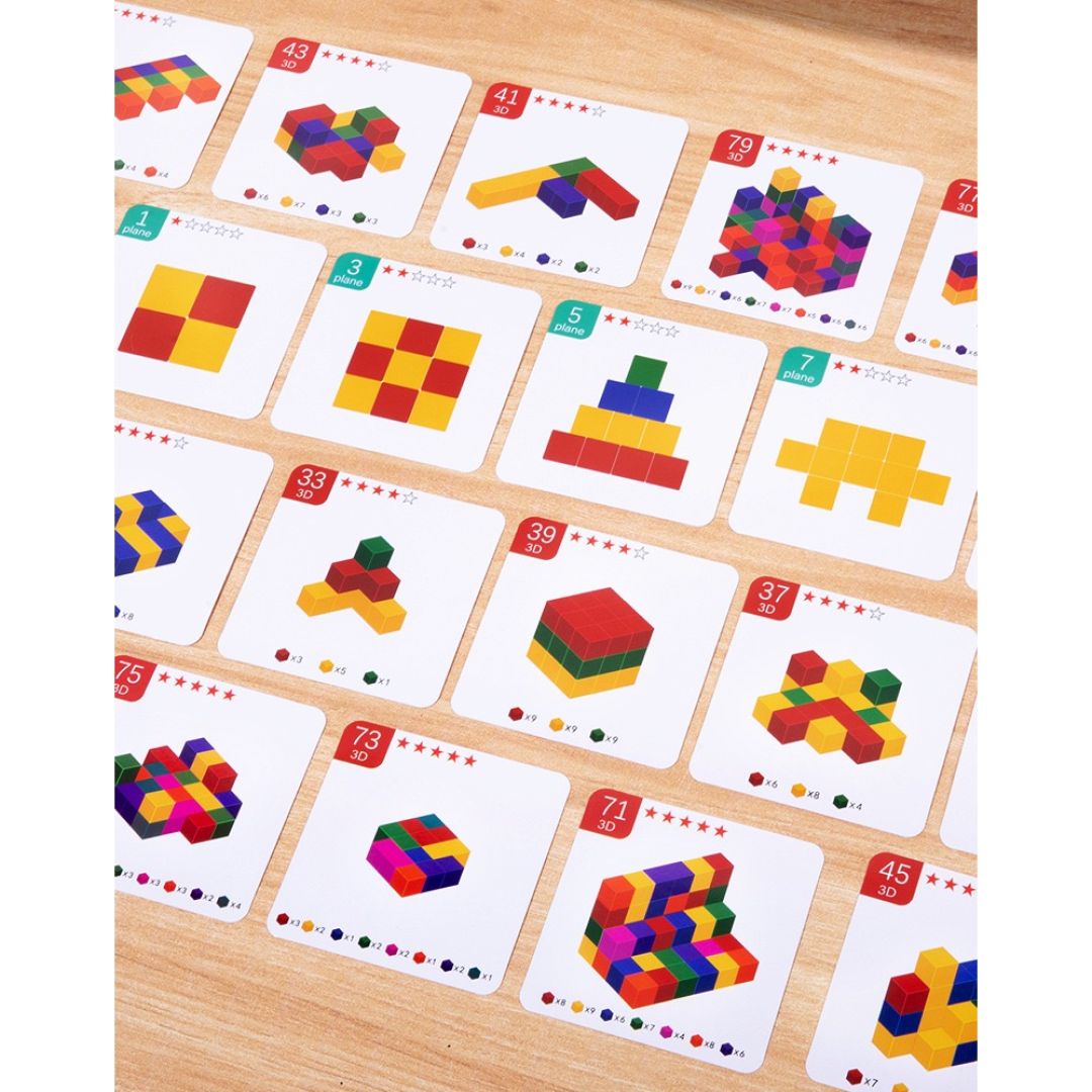 OWOOD 80PCS Spatial Thinking Blocks