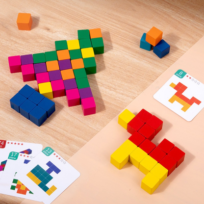 OWOOD 80PCS Spatial Thinking Blocks
