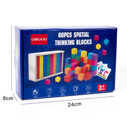 OWOOD 80PCS Spatial Thinking Blocks