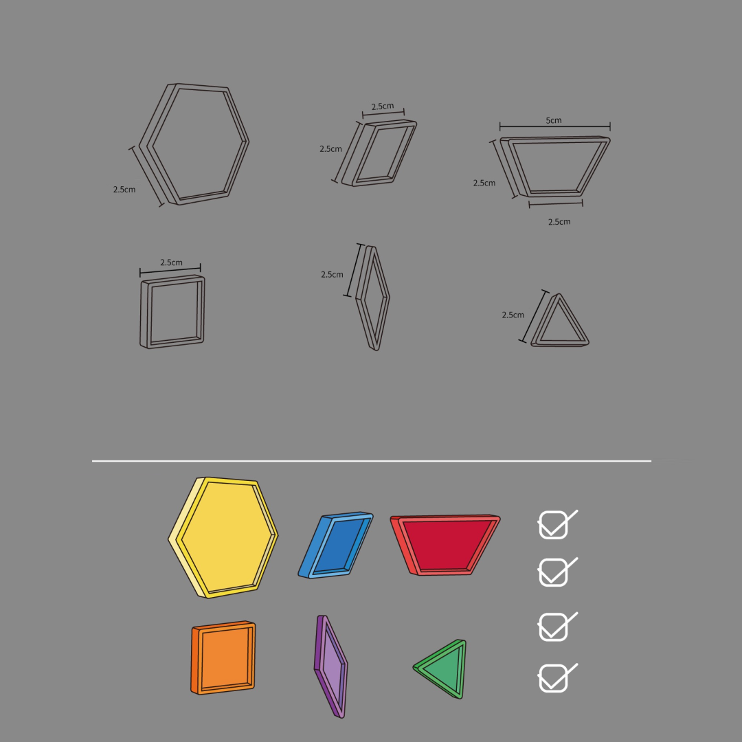 Pattern Blocks 140pcs