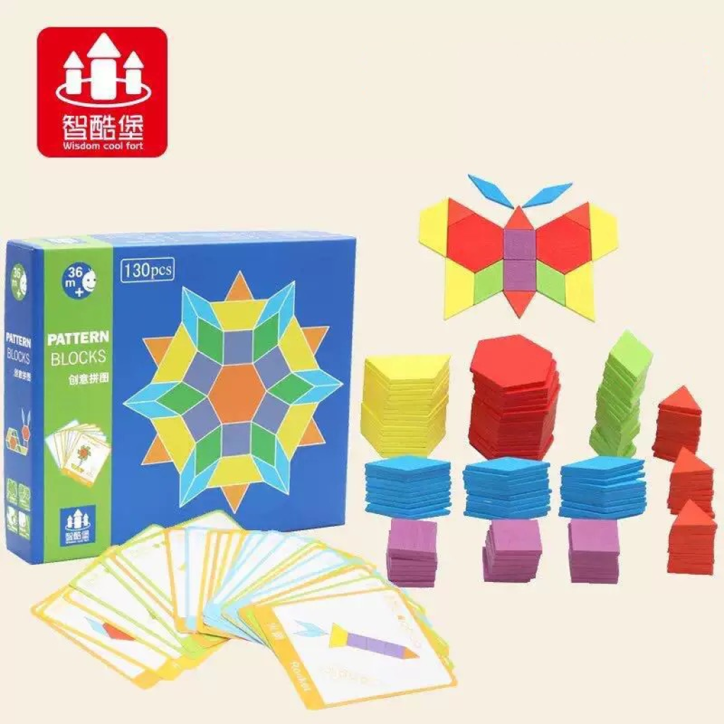 Pattern Blocks Set Out Pattern Blocks – Boardgames and Puzzles