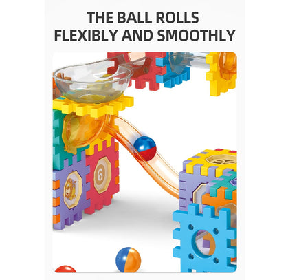 Pipeline rolling ball building blocks