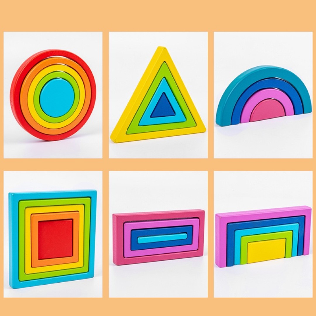 Rainbow Nesting Stacking Toys