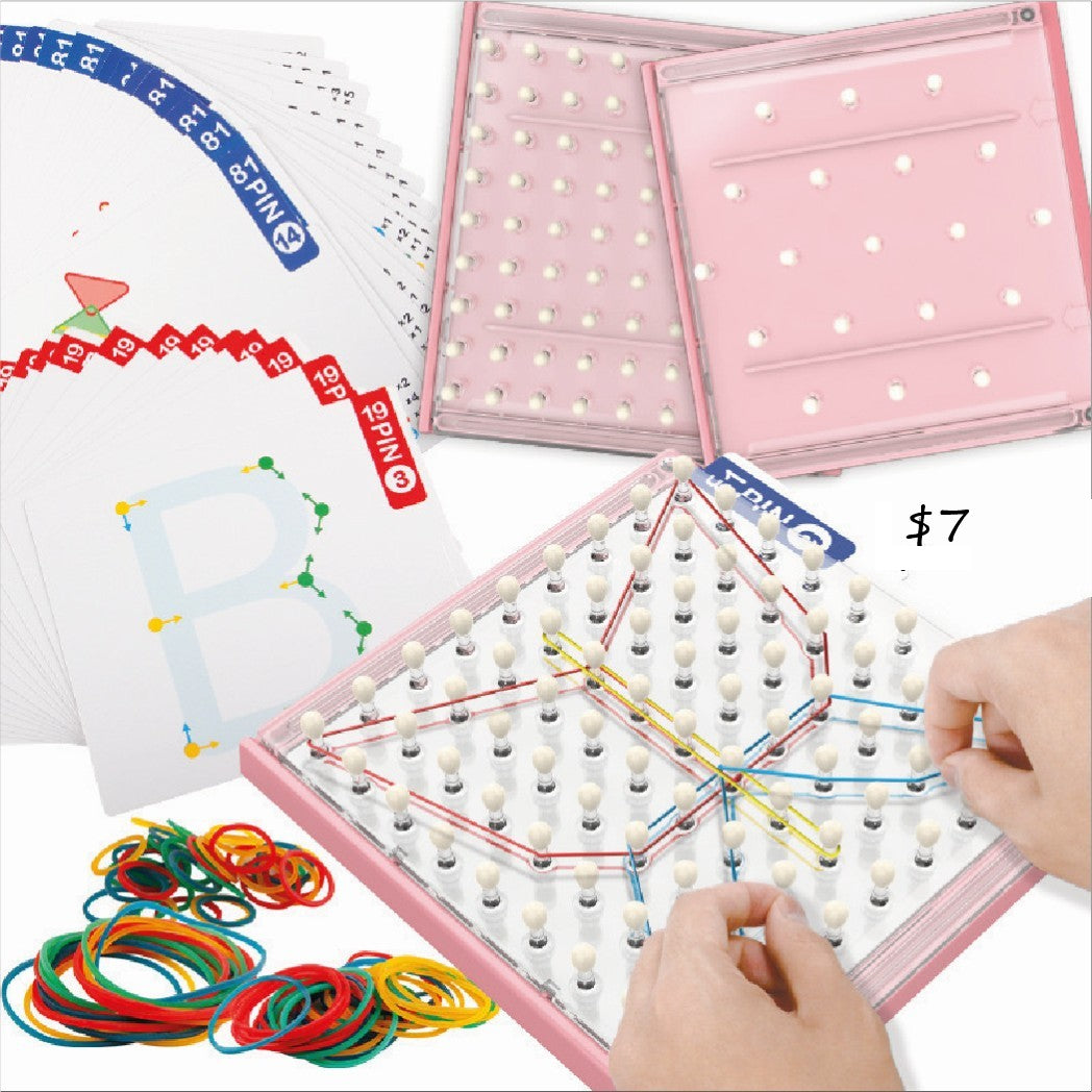 Rubber Band Pattern Board Game