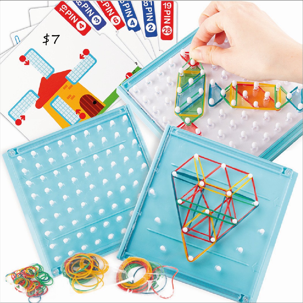 Rubber Band Pattern Board Game