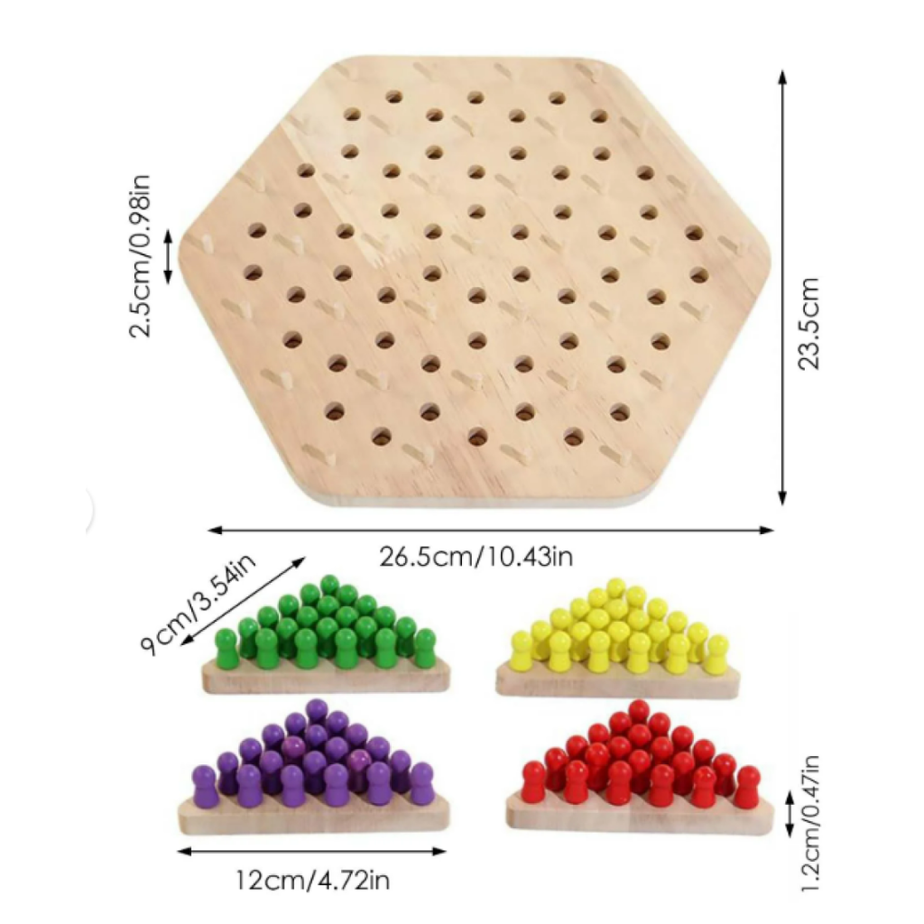 Wooden Triangle Chess