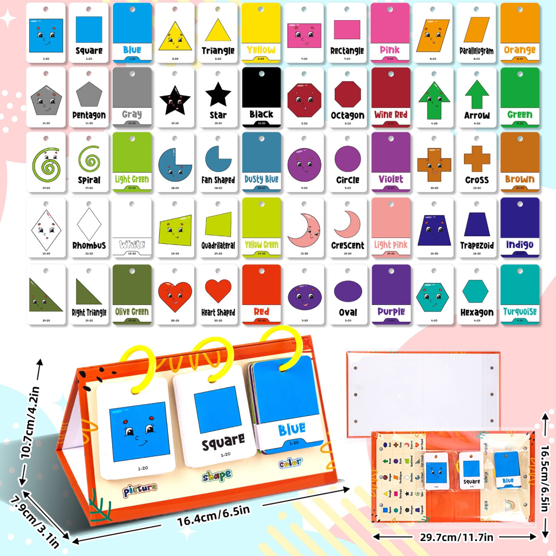 Shape & Color Matching Flashcards
