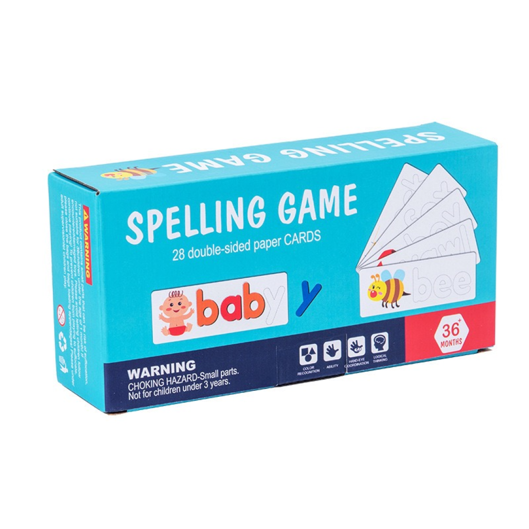 Spelling Game 28 Double Sided Peper Card