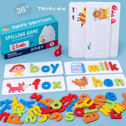 Spelling Game 28 Double Sided Peper Card
