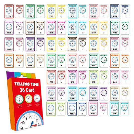 Telling Time Flash Cards