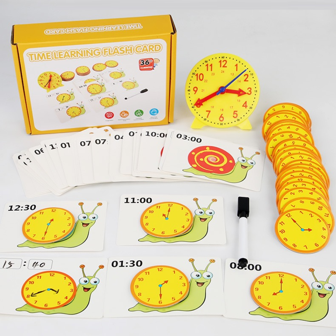Time Learning Flash Card